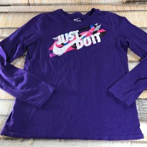 Nike Just Do It Girls long sleeve T-shirt Size XL
